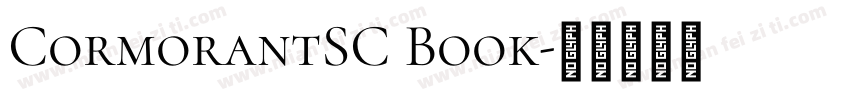 CormorantSC Book字体转换